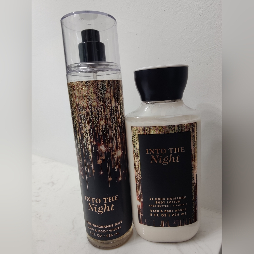 NEW Bath & Body Works Into The Night Lotion & Body Spray/Mist  Set